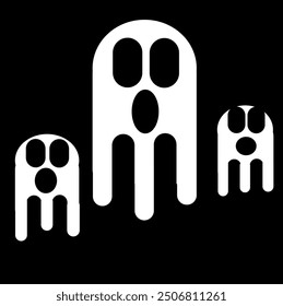 Icono de Halloween, icono de fantasma, Vector eps 10.