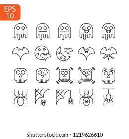 Halloween icon isolated on white background. Vector design