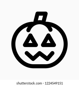 Halloween Icon with pumpkin graphic vector