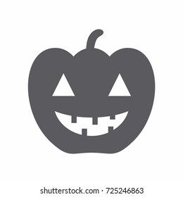 halloween icon  pumpkin symbol vector