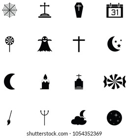 halloween icon set