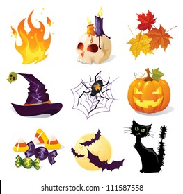 Halloween icon set