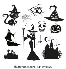 Halloween icon set