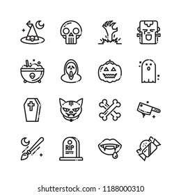 Halloween icon set