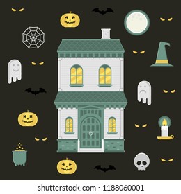 Halloween icon set 