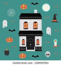 Halloween icon set 
