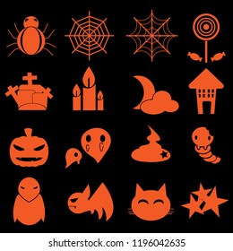 Halloween icon set.