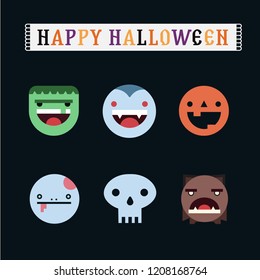 Halloween icon set