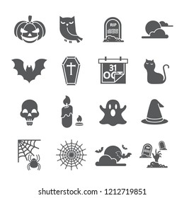 Halloween icon set