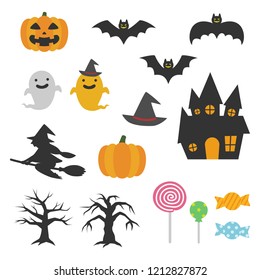 Halloween icon set.