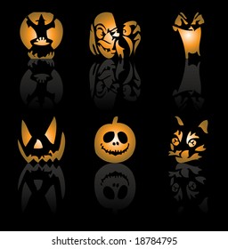 Halloween icon set