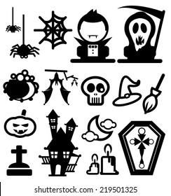 Halloween icon set