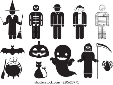 Halloween icon set