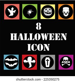 Halloween icon set 