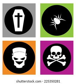Halloween icon set 