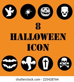 Halloween icon set 