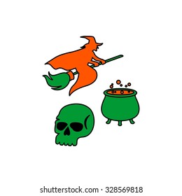 Halloween icon set