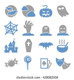 halloween icon set