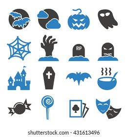 halloween icon set