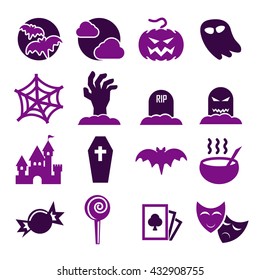 halloween icon set