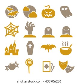 halloween icon set