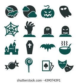 halloween icon set