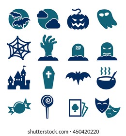 halloween icon set