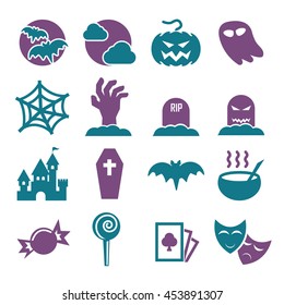 halloween icon set