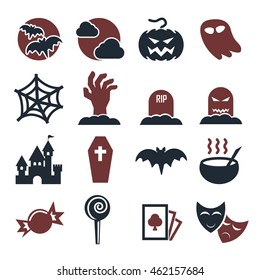 halloween icon set