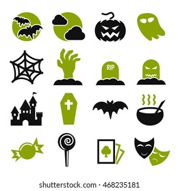 halloween icon set