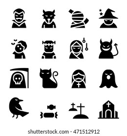 Halloween icon set