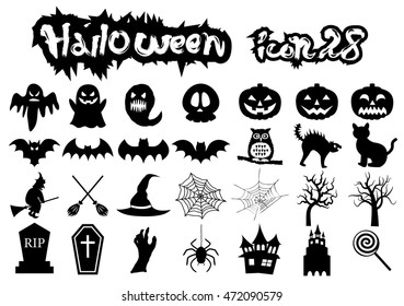 Halloween icon set