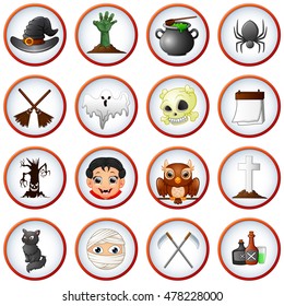 Halloween icon set