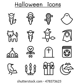 Halloween icon set