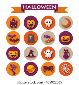 Halloween icon set