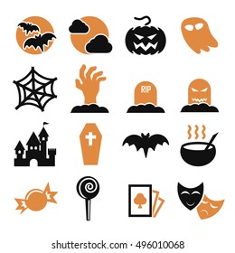 halloween icon set