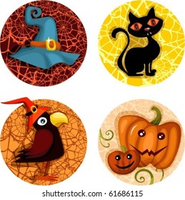 halloween icon set