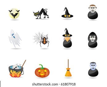 halloween icon set