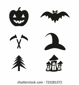 halloween icon set
