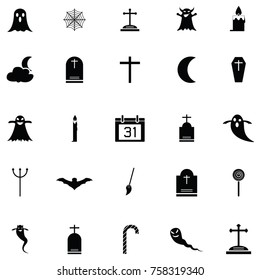 halloween icon set
