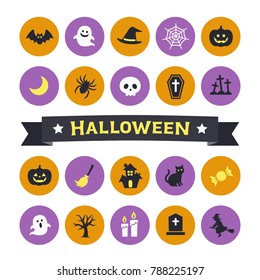 Halloween icon set