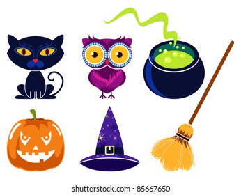 Halloween icon set