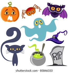 Halloween icon set