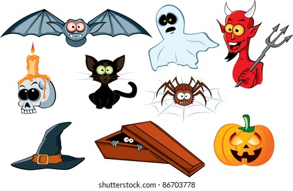 Halloween icon set