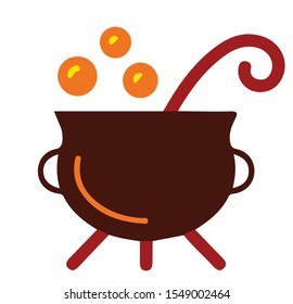 Halloween icon set. Flat design symbol collection