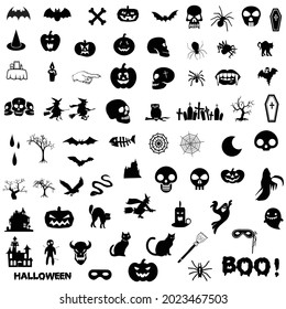 Icono de Halloween aislado en fondo blanco