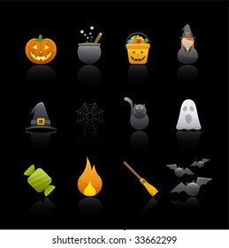 Halloween Icon Set for multiple application in Adobe Illustrator EPS 8.