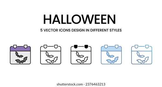 Halloween icon set, Halloween party decorations linear style signs for web and app. Vector graphics isolated on white background. Stock illustration