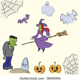 Halloween Icon set sketch