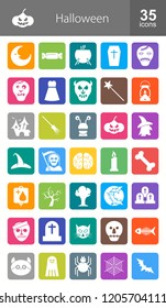 Halloween icon set. Suitable for web apps, mobile apps and print media.